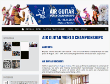 Tablet Screenshot of airguitarworldchampionships.com